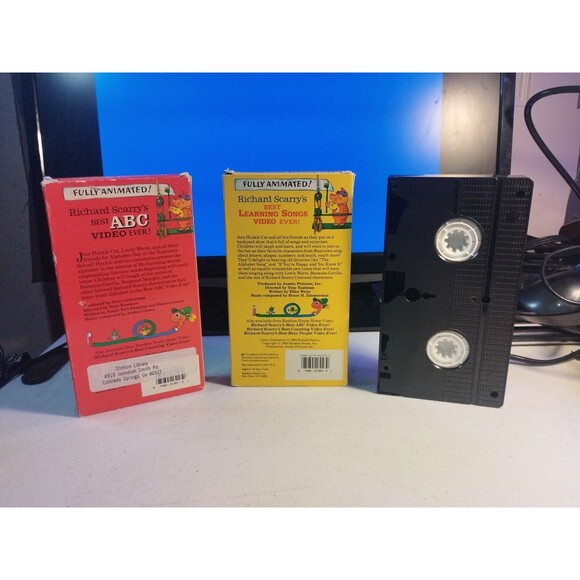 Richard Scarry Children's Video Lot Of 3 VHS Tapes - Busy Town - Picture 2 of 6